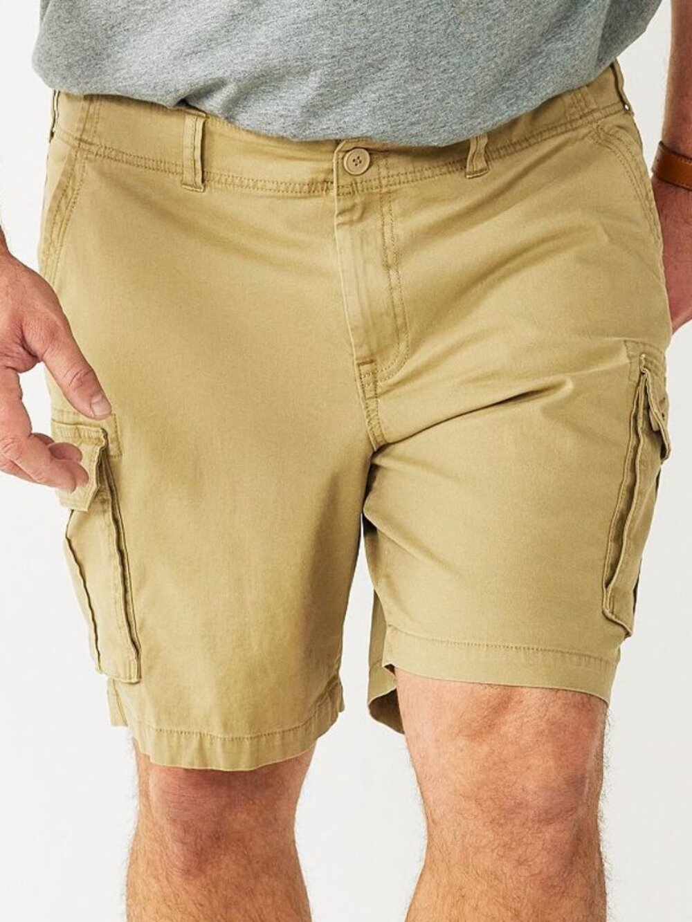 Men's Sonoma Goods For Life Big & Tall 9" Cargo Shorts - English Elm - 44 - NWT